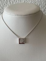 Moderner Anhänger 18kt. Weissgold mit Brillanten