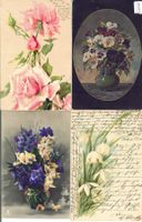 4 AK - Blumen