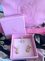 Swarovski set neuf de 3 boucles d'oreilles fleurs Idyllia