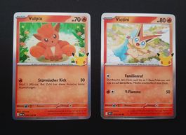 Victini Vulpix Pokémon 30th Celebration German