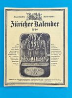 Bürkli’s ZÜRICHER KALENDER 1940