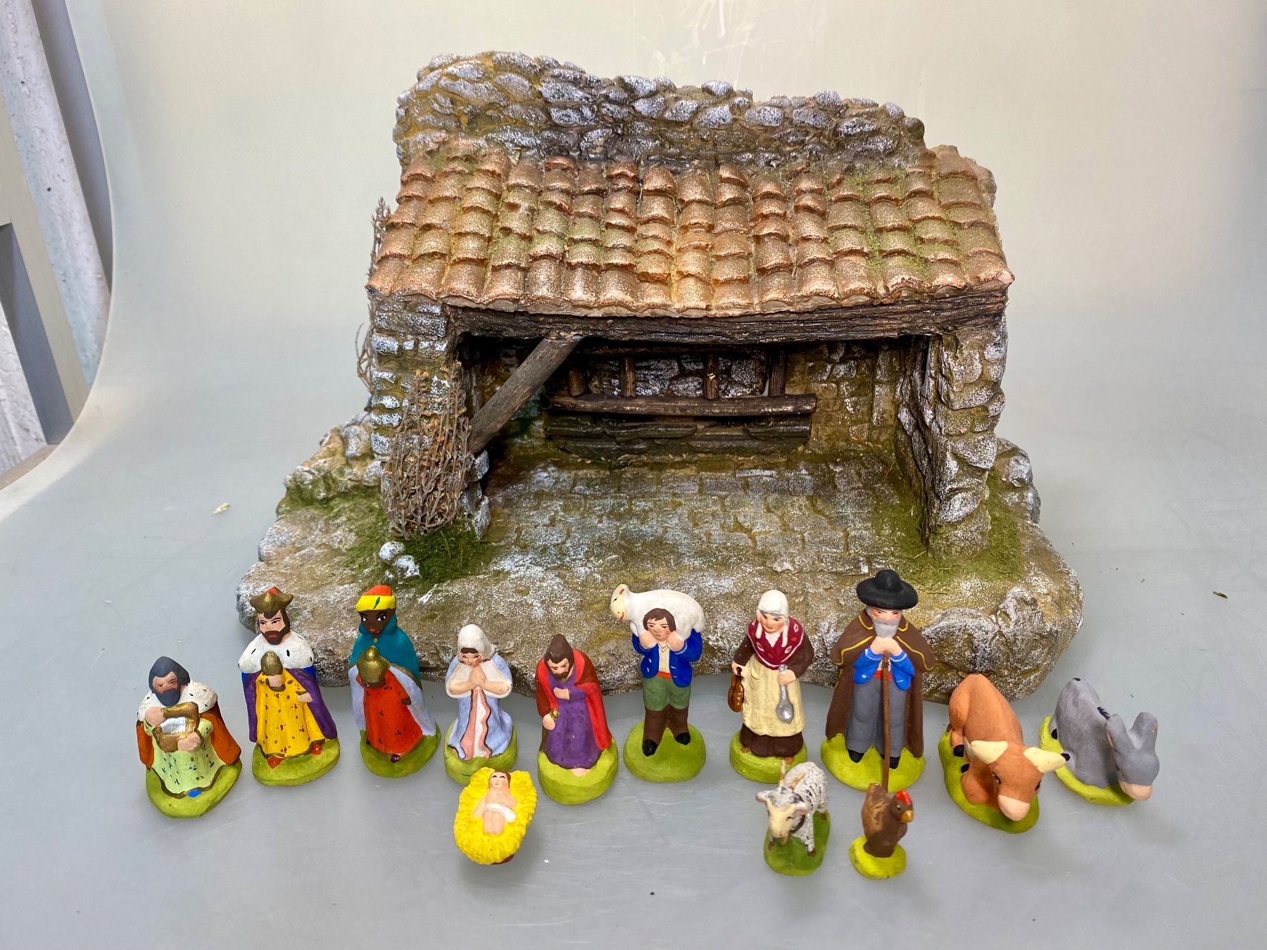 Tutte le decorazioni: Weihnachtskrippe aus Frankreich - Santons de Provence – Usato da Luzern venduto da altwarenhandel 1