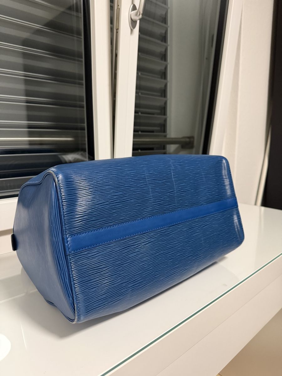 Louis Vuitton Borse: Louis Vuitton Blue Epi Leather Speedy 35 – Usato da Lauerz venduto da Kris1996 1
