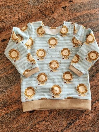 Baby 2teiler mit Lövenmotiv Gr. 74, Mädchen, Handmade, neu