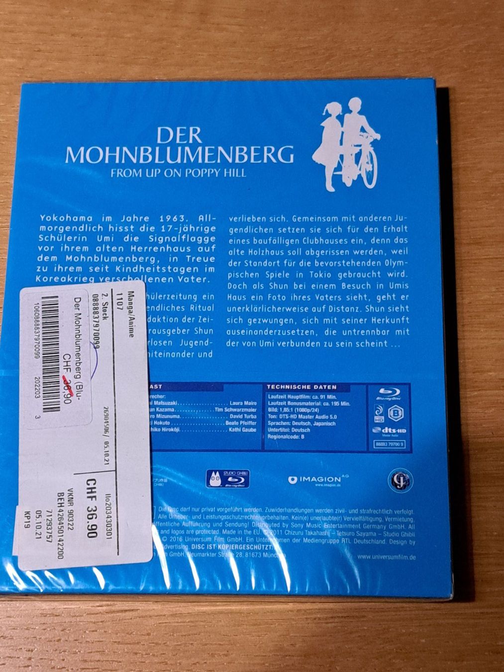 Tous les DVDs: Blu-ray Der Mohnblumenberg, Studio ghibli, Goro Miyazaki – Neuf avec emballage d'origine à Unterseen par Kanica 2
