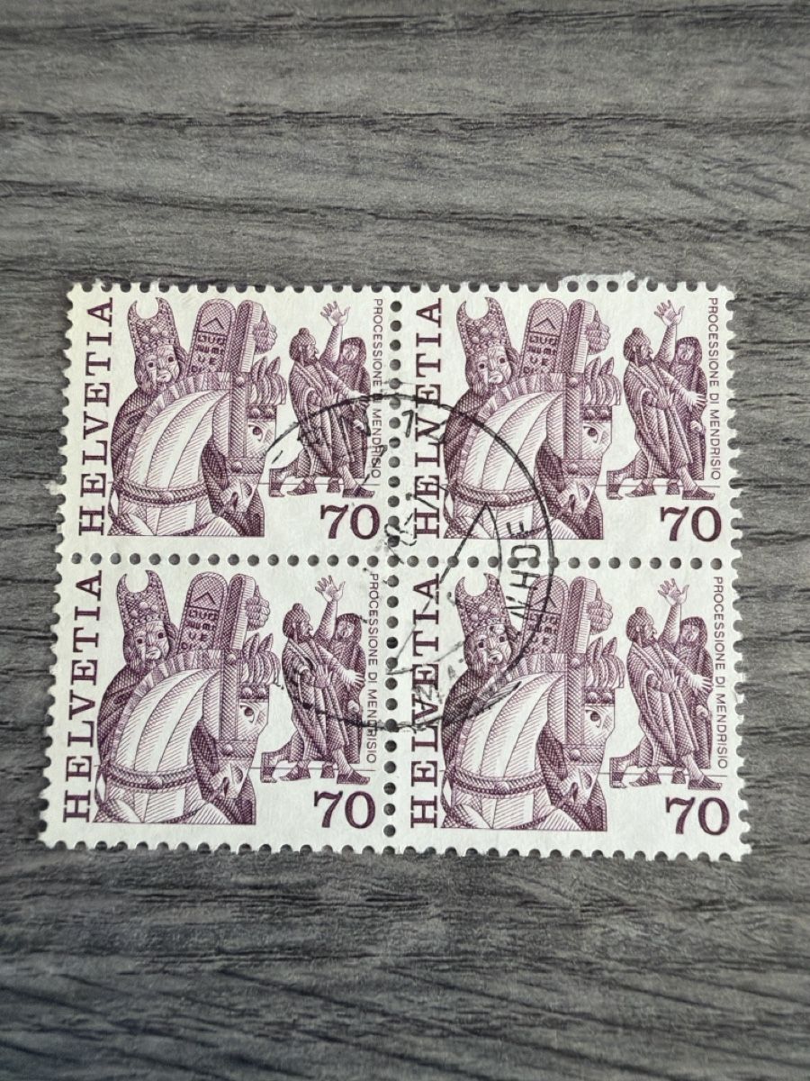 Tous les timbres: Briefmarken Set "Processione di Mendrisio" 70 Rappen – Neuf (Voir description) à Tafers par nicole.ts