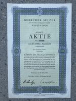 Gebrüder Sulzer Aktie Nr.24189  von 1943