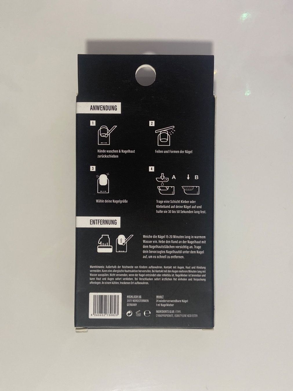 Unghie finte: 2x HighLash Press-on Nails - Schwarz – Nuovo e nell'imballaggio originale da Zürich venduto da dedasiba 1
