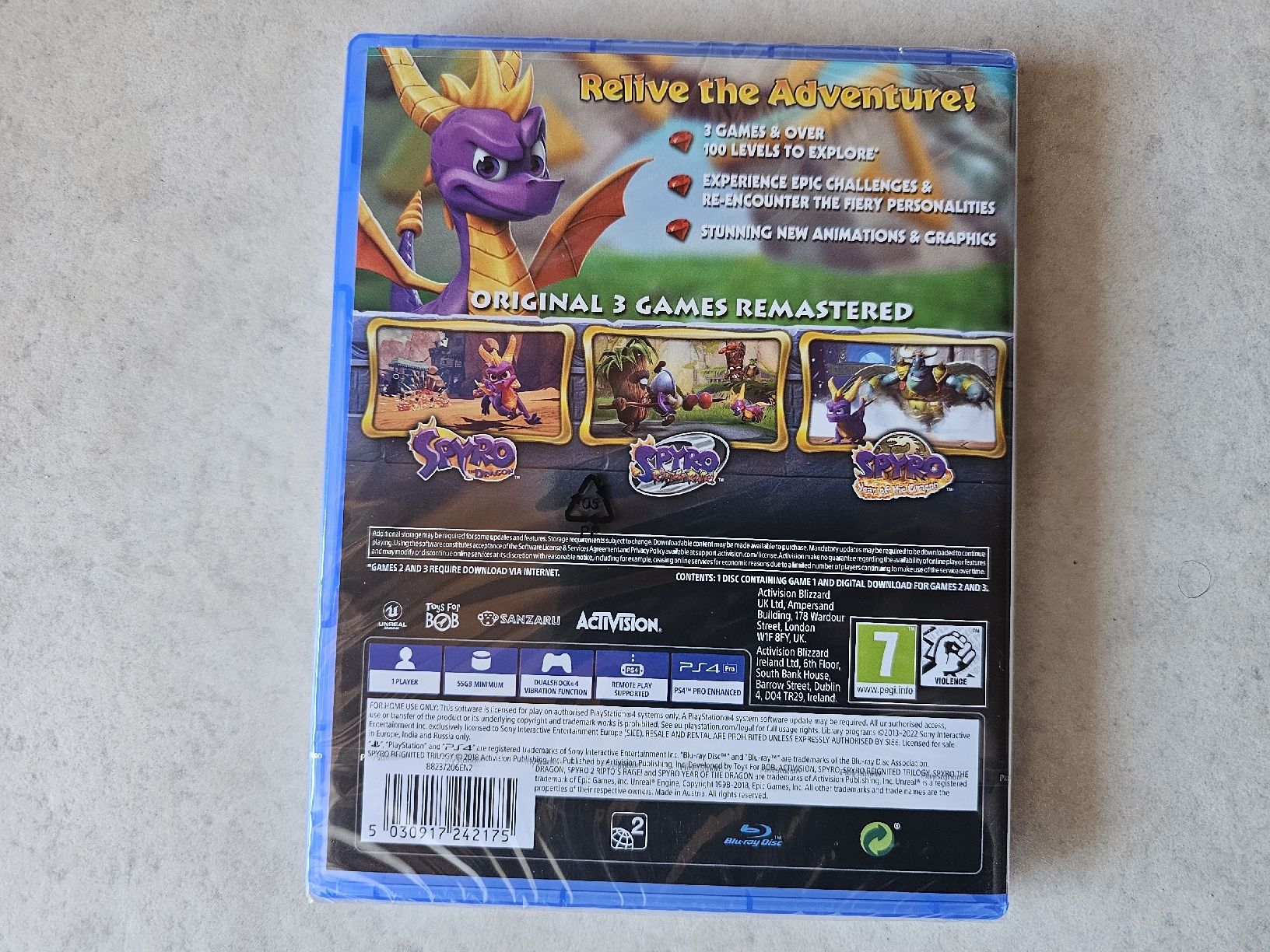Sony Giochi: Spyro - Reignited Trilogy / PS4 Remastered Fabrikneu – Nuovo e nell'imballaggio originale da Schneisingen venduto da backstore24 1