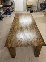 Designer Esstisch Massivholz restauriert modern stabil