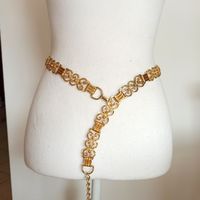 Cintura a catena vintage dorata anni 80/90