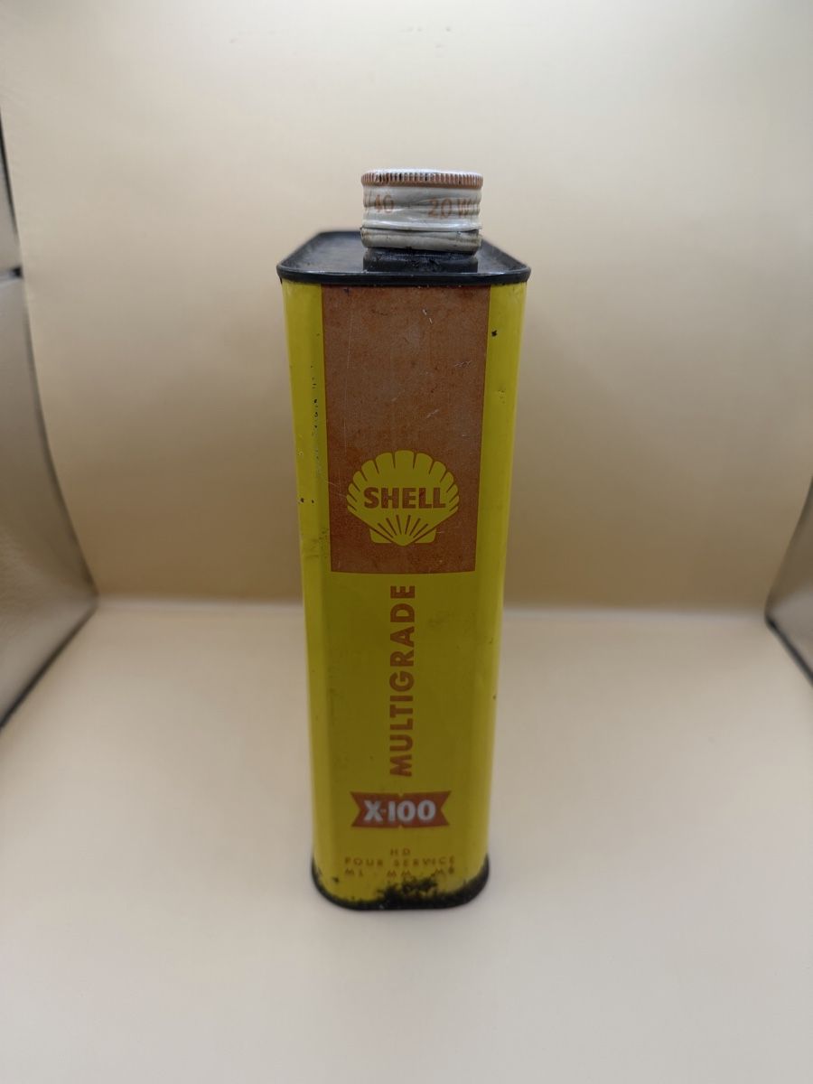 Sonstiges Fahrzeugzubehör: Bidon Huile moteur Shell X-100 Multigrade Vintage – Gebraucht aus Genève von sho_67qj 2