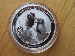 1 Unze Kookaburra Münze Privy Mark Schlange 2013