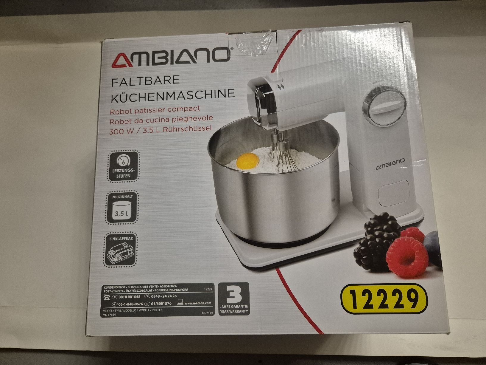 Ambiano Elettrodomestici da cucina: Ambiano Faltbare Küchenmaschine – Usato da Thalwil venduto da murme 1