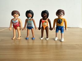 PLAYMOBIL 4 Badefiguren – Strand, Ferien,Schwimmbad & Sommer