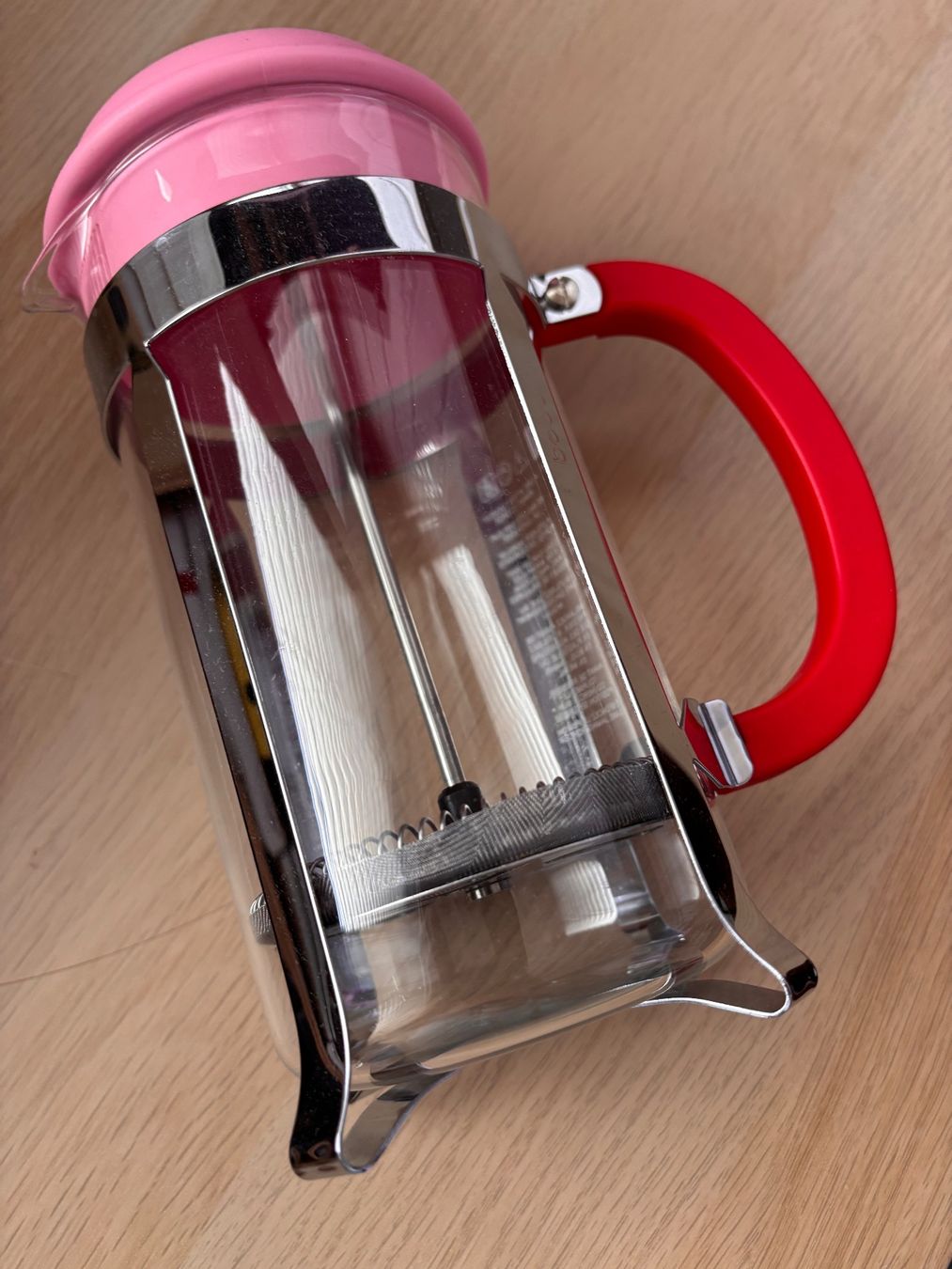Macchine per caffè & Macchine per espresso: Cafetière à piston rose et rouge - comme neuf – Usato da Veyrier venduto da MargaritaR