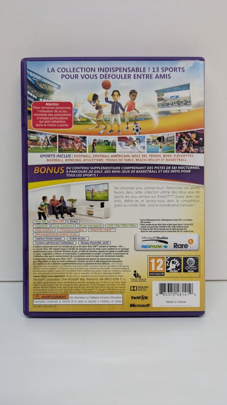 Giochi: Kinect Sports Ultimate Collection  - Xbox 360 Kinect – Usato da Menziken venduto da mame18 2