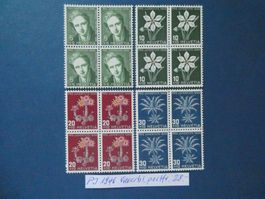 PJ 1946 postfrische ** Viererblöcke