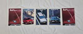 Original BMW E30 Prospekte Konvolut,5 Stk