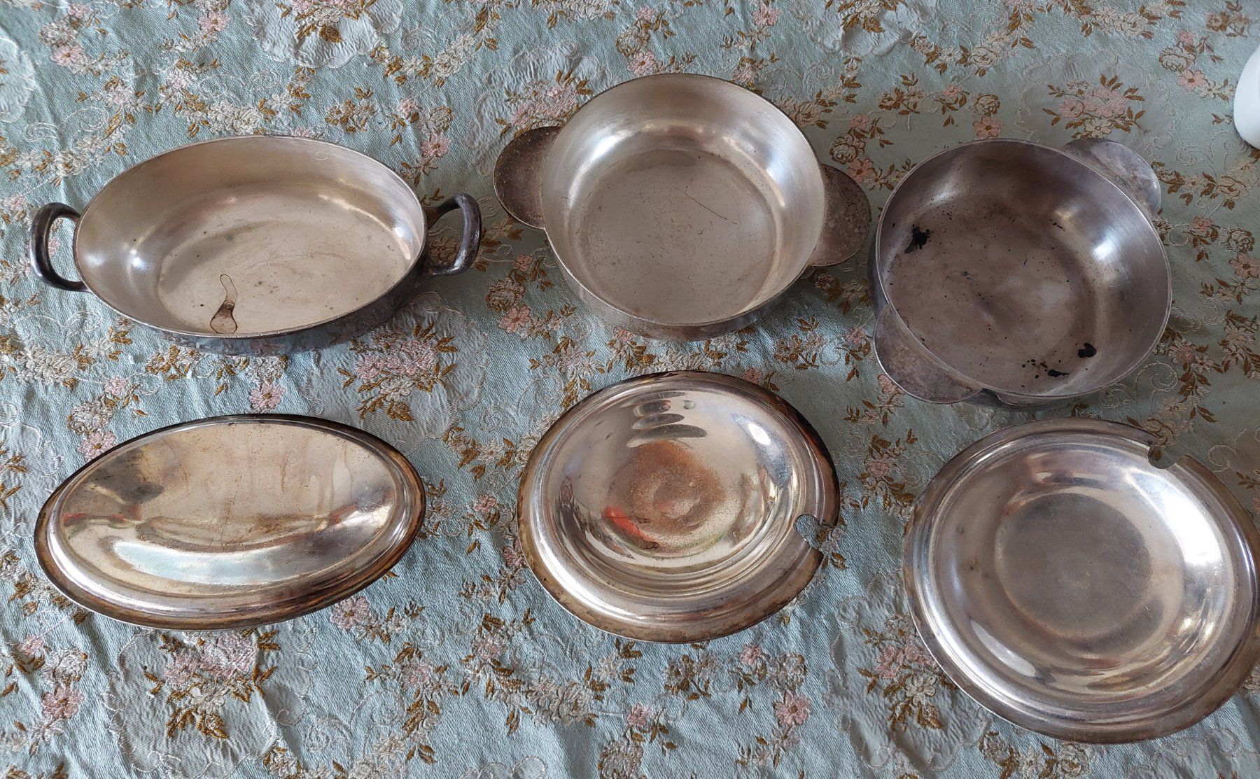 Ciotole: 3 Art Deco Caucieren, versilbert – Usato da Siblingen venduto da rantiques 2