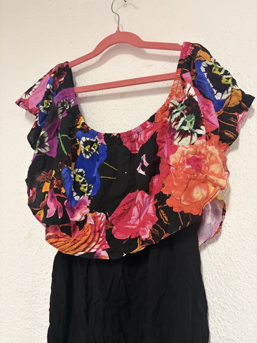 Desigual Camicette: Desigual Bodysuit Black with Floral Pattern Size Small – Usato da Avenches venduto da outlet_avenches 1