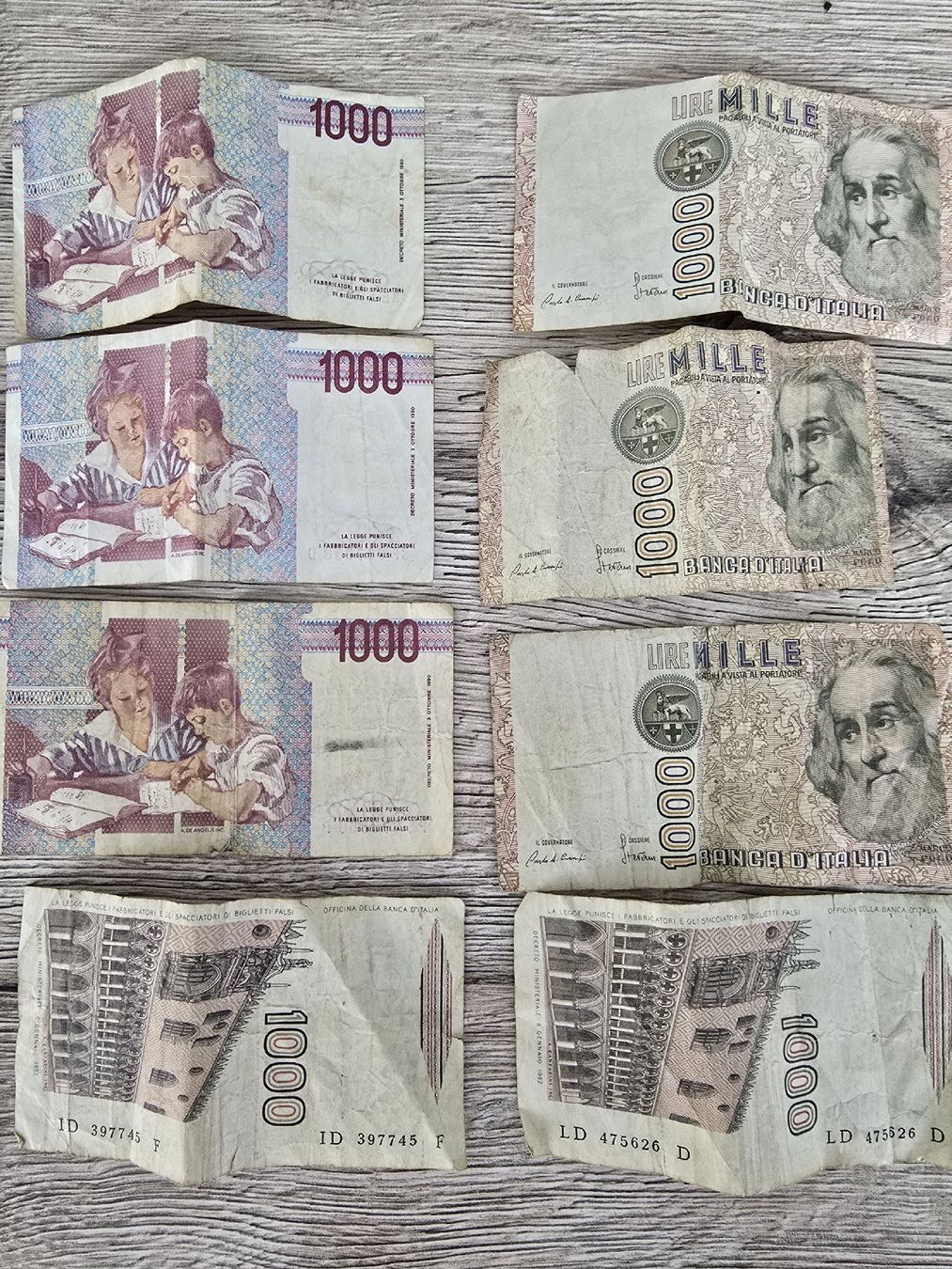 Banconote: 1000 Lire Noten Italien – Usato da Stansstad venduto da raser0rico