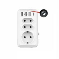 Netzstecker Verteiler mit einer Kamera eingebaut