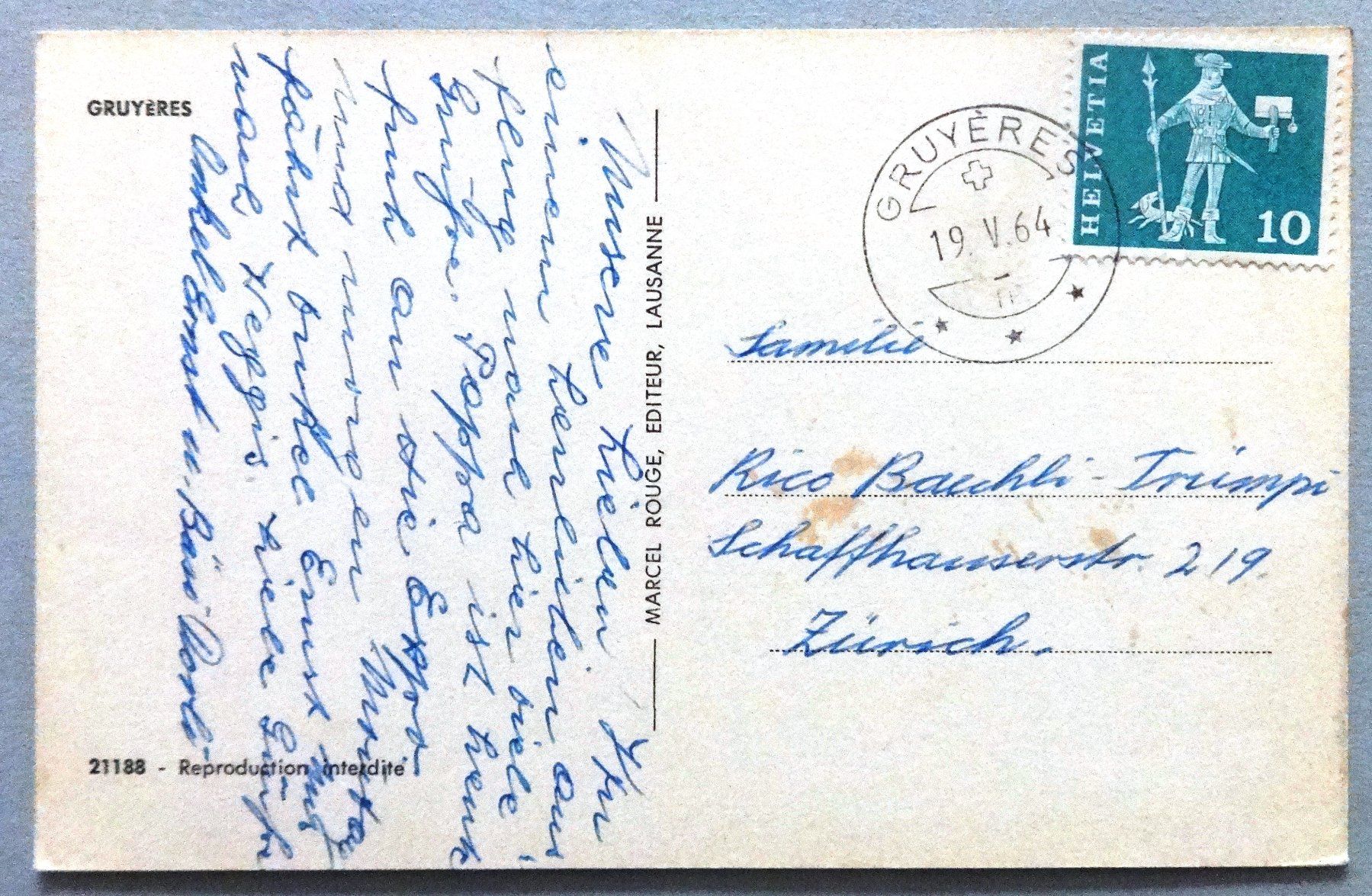 Cartes postales: Gruyères – Défectueux à Fétigny par Billy2miny 1