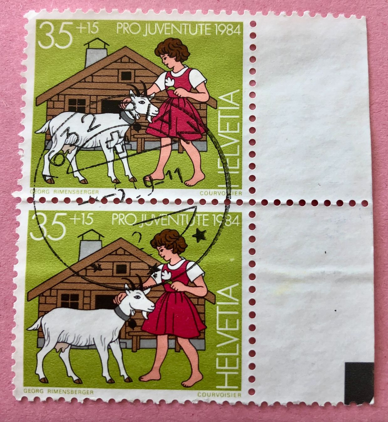 Tutti i francobolli: Nr. J 290 Briefmarken Gestempel 1984 – Usato da Aarau venduto da Billa007