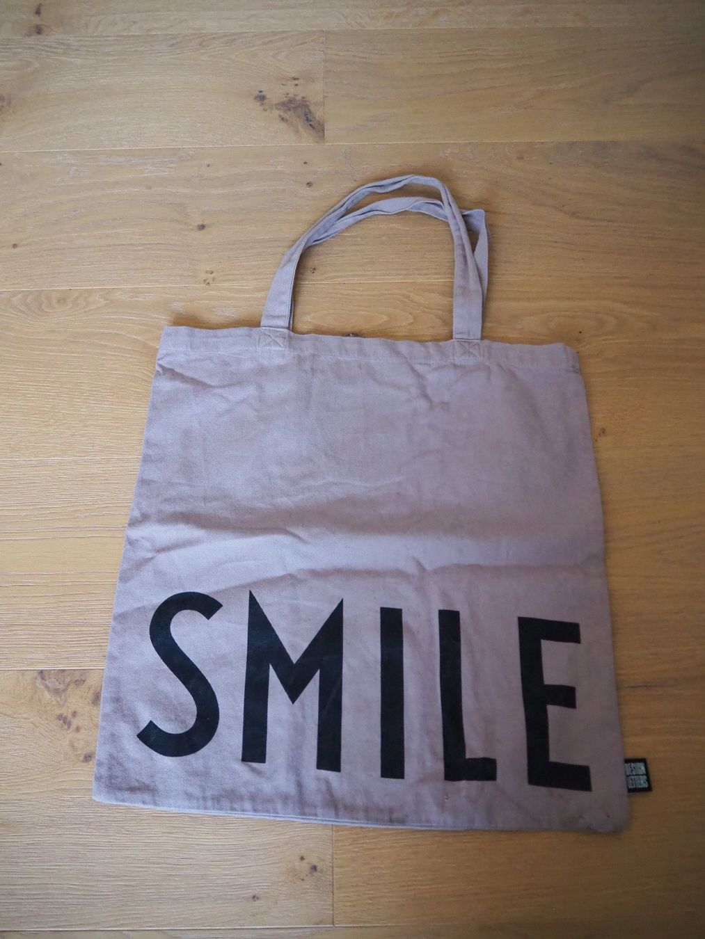Borse: Design Letters Stofftasche/Tote Bag "Smile" – Usato da Zürich venduto da snowow