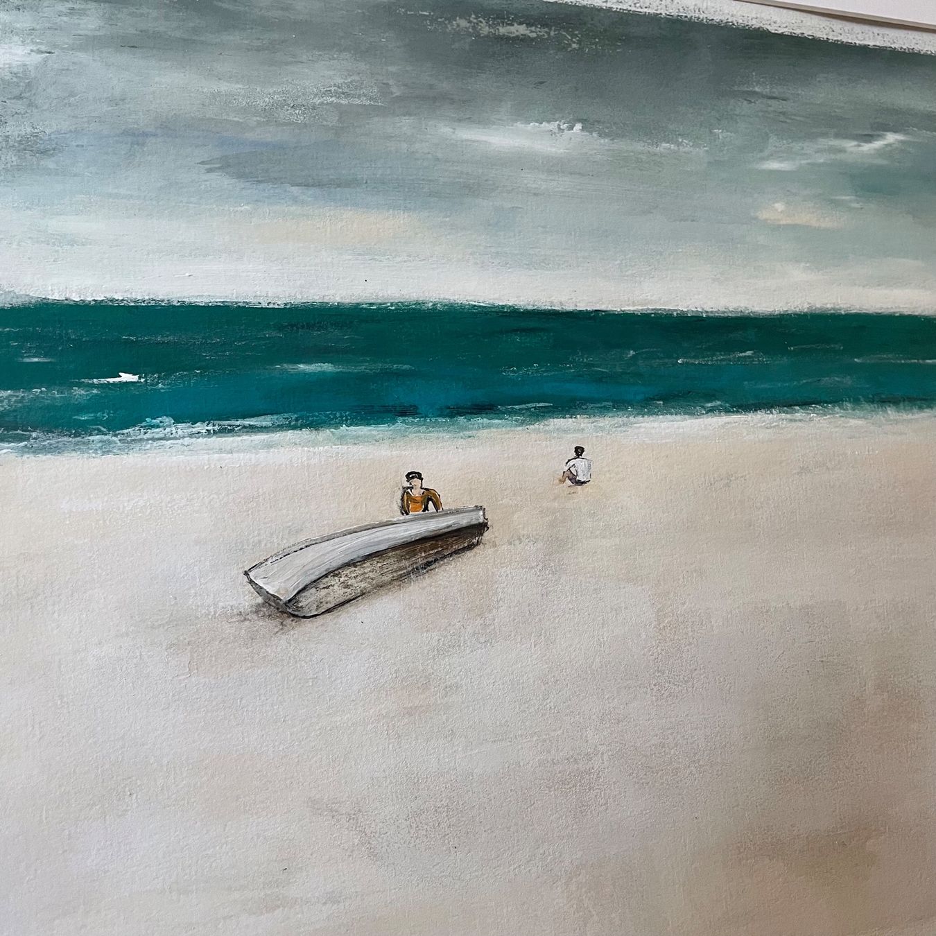 Gemälde: Strand Meer Boot Moderne Kunst Impressionismus Acryl Bammert – Neu (gemäss Beschreibung) aus St. Niklausen LU von Stefan_Bammert_Art 1