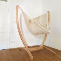 MacaMex Netz-Hängesessel-SET ecru Baumwolle