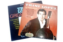 2x TRINI LOPEZ: Vinyl LPs, 12", 33 RPM, >G+/G+