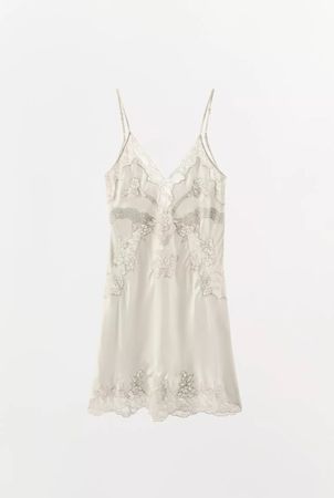Zara viral Kurzes Kleid Stickerei XS/34