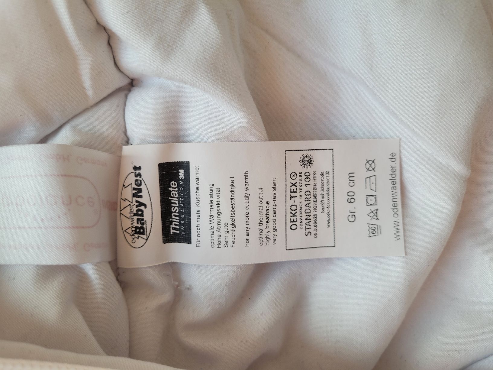 Sacchi a pelo: Odenwälder Thinsulate Schlafsack 60cm – Usato da Kloten venduto da pinky83 4