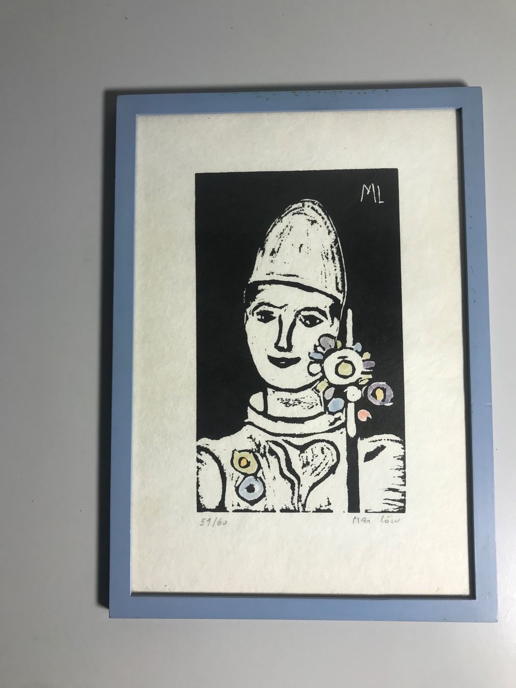 Grafiken & Lithographien: Lithographie von Max Löw, Harlekin, signiert – Gebraucht aus winterthur von Grami1 4