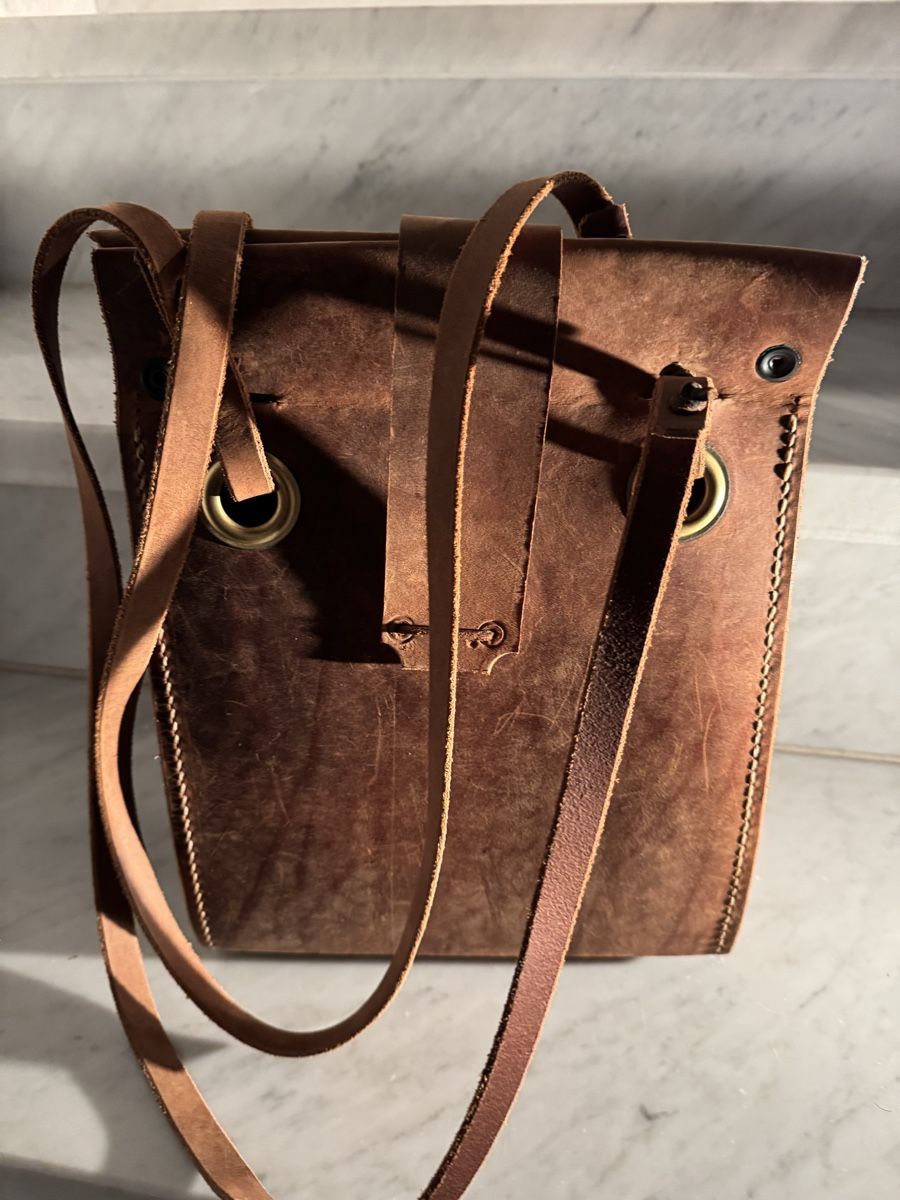 Borse: Mittelalter Tasche aus Leder – Usato da Esslingen venduto da Takayama25 2