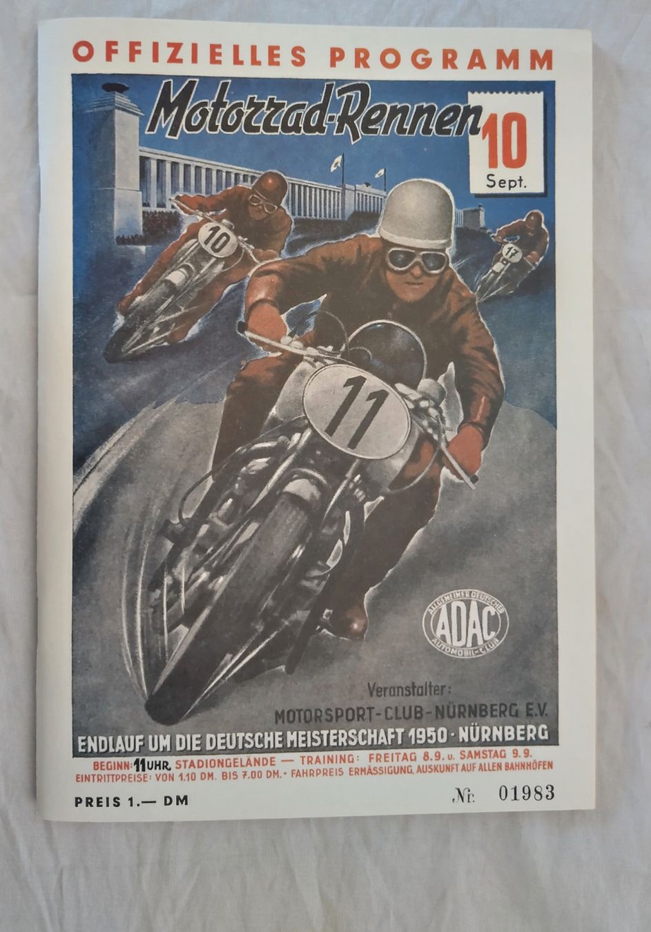 Libri: Motorradrennen 1950 Nürnberg, Programmheft (Reprint) – Nuovo (secondo la descrizione) da Bellach venduto da JingleJerry