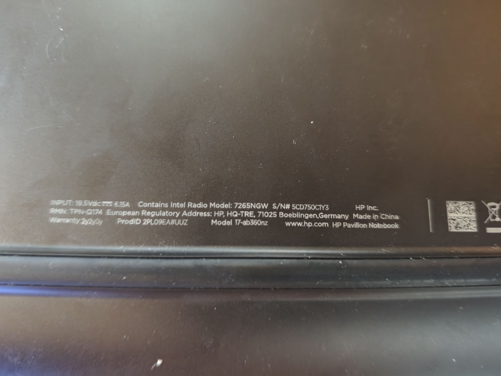 Hewlett Packard Notebook: HP Pavilion 17-ab360nz Defekt – Usato da Sarnen venduto da Laut_musik 4