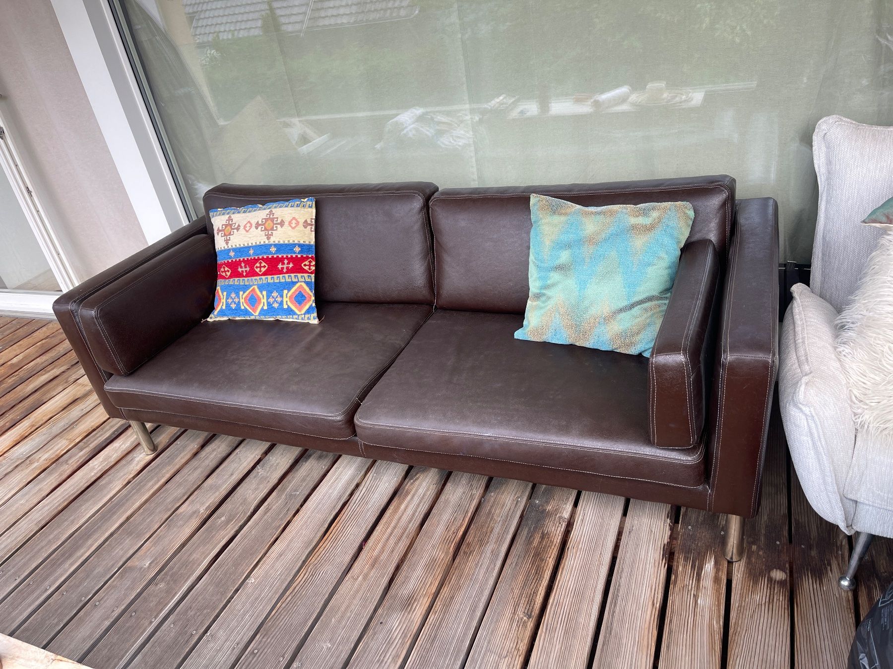 Ikea Divani: Sofa Kunstleder Sätan Ikea – Usato da Zürich venduto da Sewfiya 1