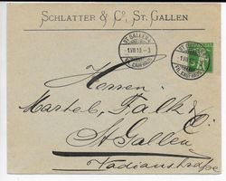 Brief Schlatter & Co, St.Gallen