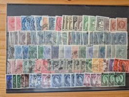 Briefmarken weltweit auf Steckkarte A7 Zustand gemäss Bild