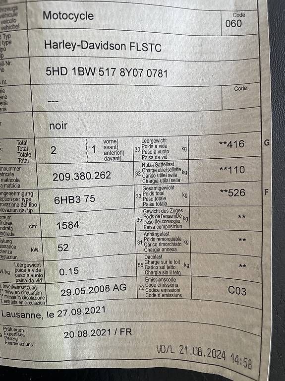 Chopper: Harley Davidson FLSTCI Softail – Usato da Reverolle venduto da Fmanca 4