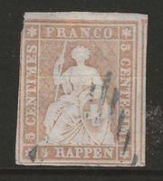 1854 : Strubel Nr. 22B, geprüft, signiert : KP 260.--
