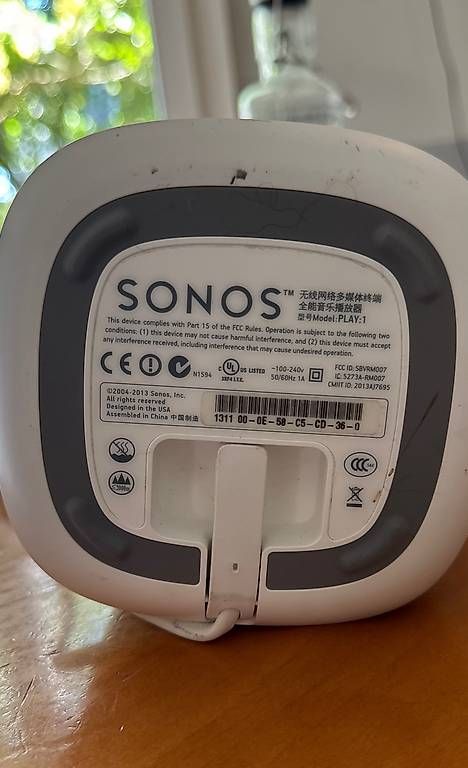 Casse acustiche: Sonos 1 – Usato da Bremgarten b. Bern venduto da Zamboli65 1