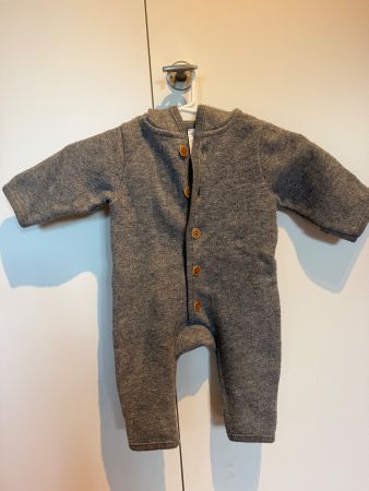 Hessnatur Baby Woll-Overall 100% Schurwolle Gr. 62/68