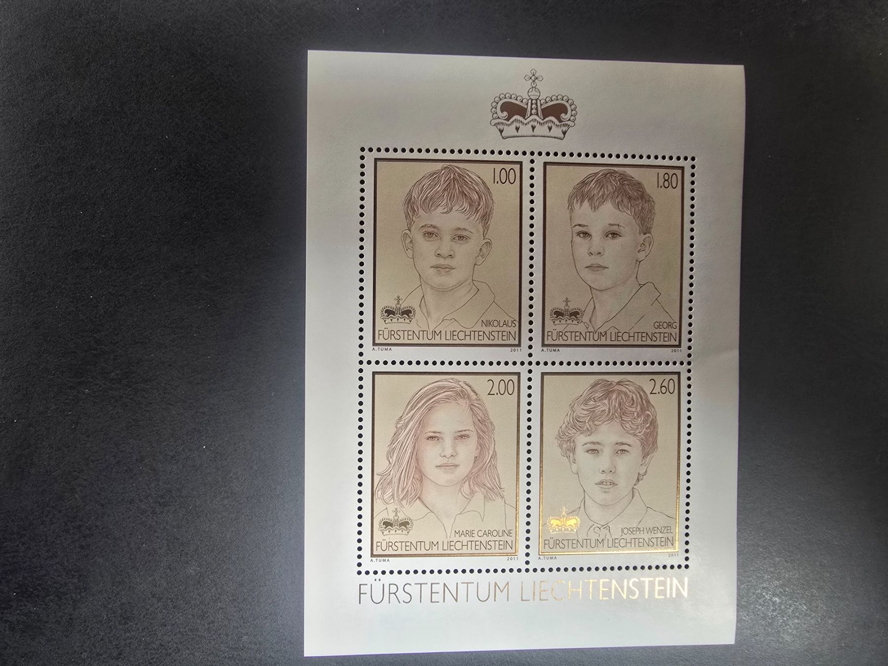 Tutti i francobolli: Liechtenstein Kleinbogen Kinder postfrisch – Usato da triesenberg venduto da wisi369