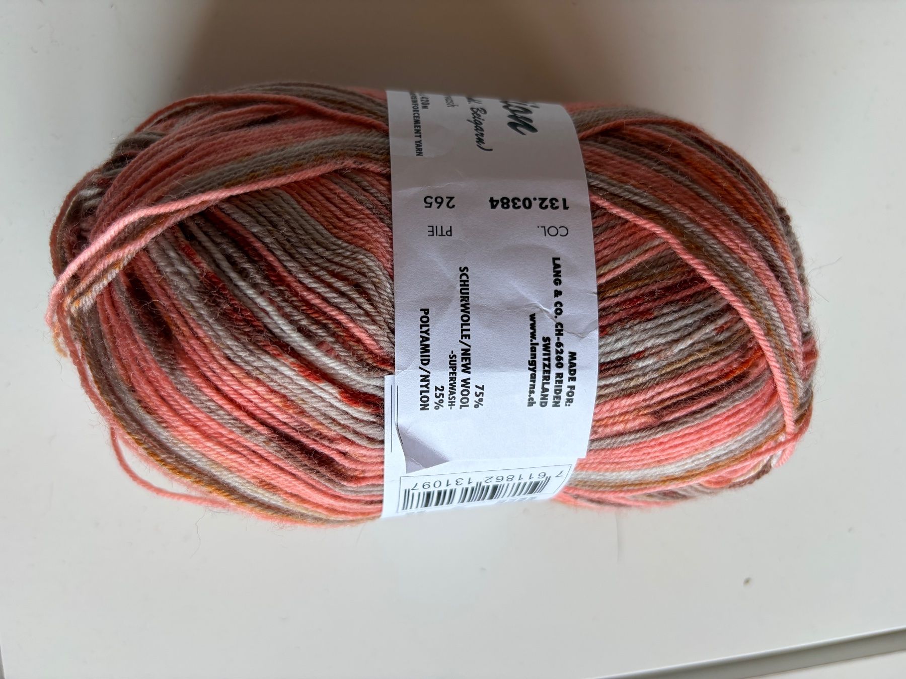 Lang Yarns Lana: 1Knäuel Jawoll Langyarns Sockenwolle – Nuovo (secondo la descrizione) da Büsserach venduto da bor_s88m 1