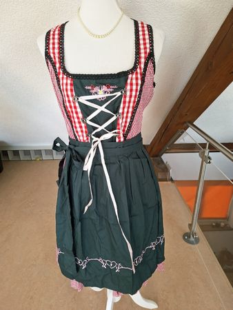 Dirndl Kleid rot-weiss kariert Grösse M neu