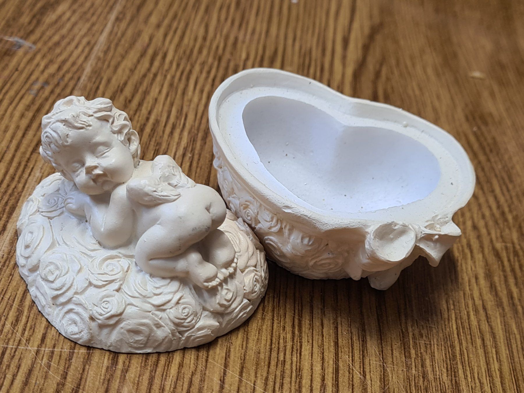 Statuette: Engelsfigur Schatulle, 6.5 x 6.5 x 6.5 cm – Usato da Amriswil venduto da kleindeko 1